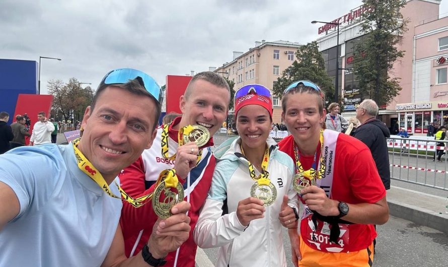 Команда Александра Легкова, Вероники Степановой, Дениса Спицова и Савелия Коростелева стала призером Пермского марафона 2023