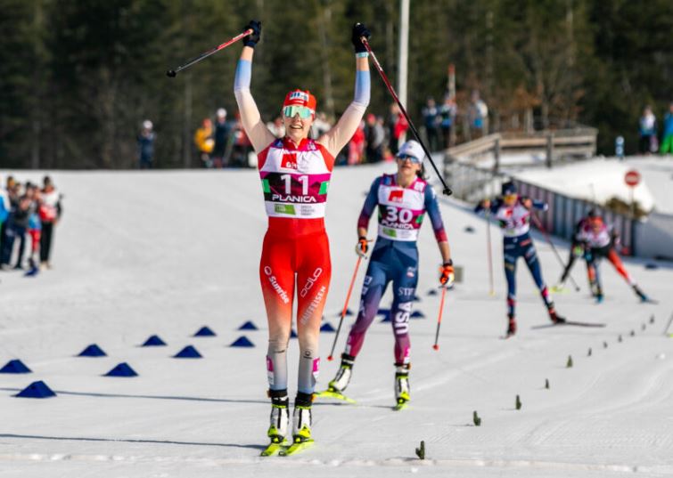 Марина Кэлин и Матис Делож выиграли масс-старты на чемпионате мира среди молодежи U23 в Планице