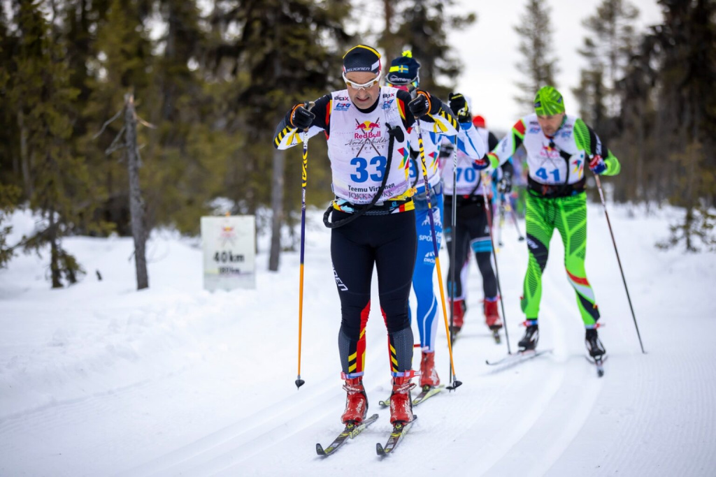 Т.Виртанен в гонке 220 км Red Bull Nordenskiöldsloppet