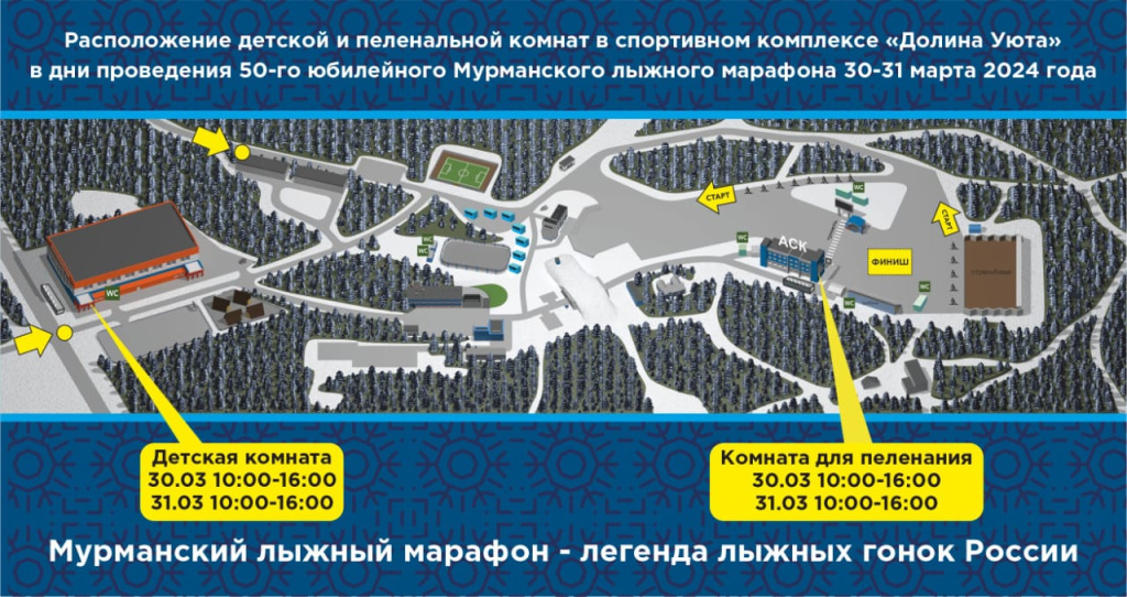 Полезная информация для участников 50-го юбилейного Мурманского лыжного марафона