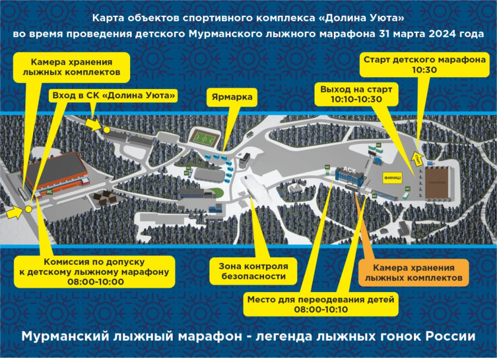 Полезная информация для участников 50-го юбилейного Мурманского лыжного марафона