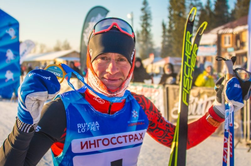 Максим Вылегжанин после лыжного марафона «Шижма».