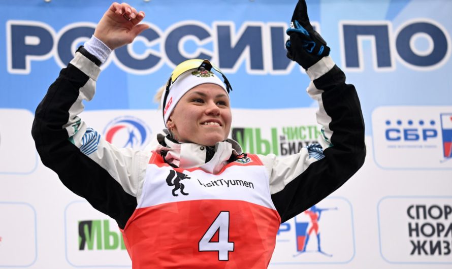 Женская команда ХМАО-1 победила в эстафете на чемпионате России по биатлону в Тюмени.